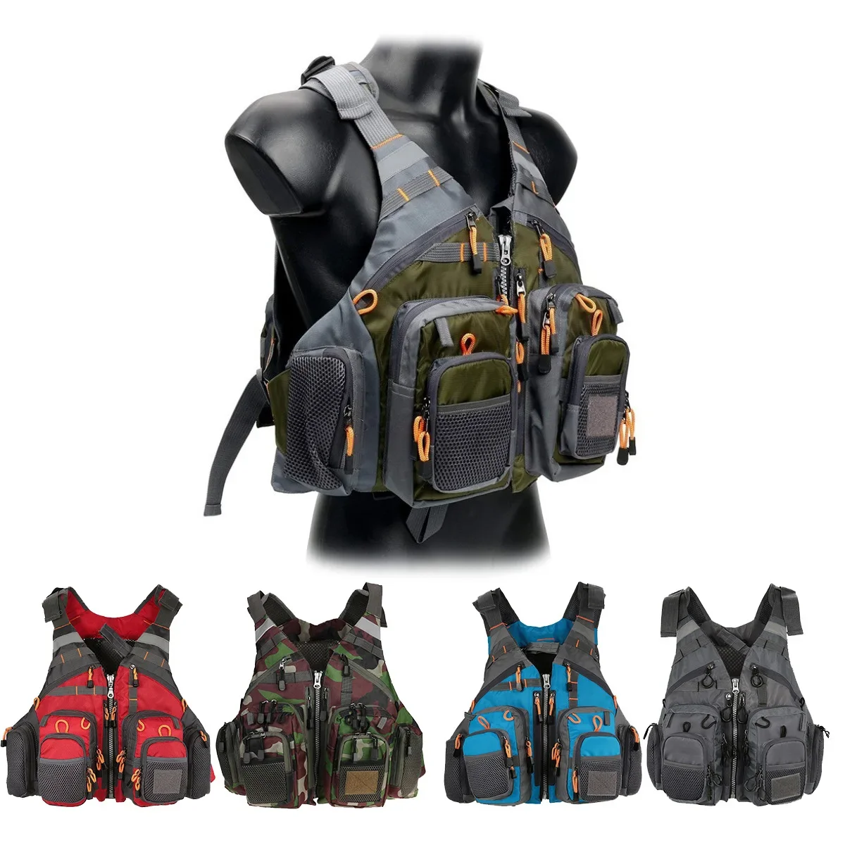 Outdoor Sport Waterproof Jacket - قابل للتعديل سترة لصيد السمك تنفس