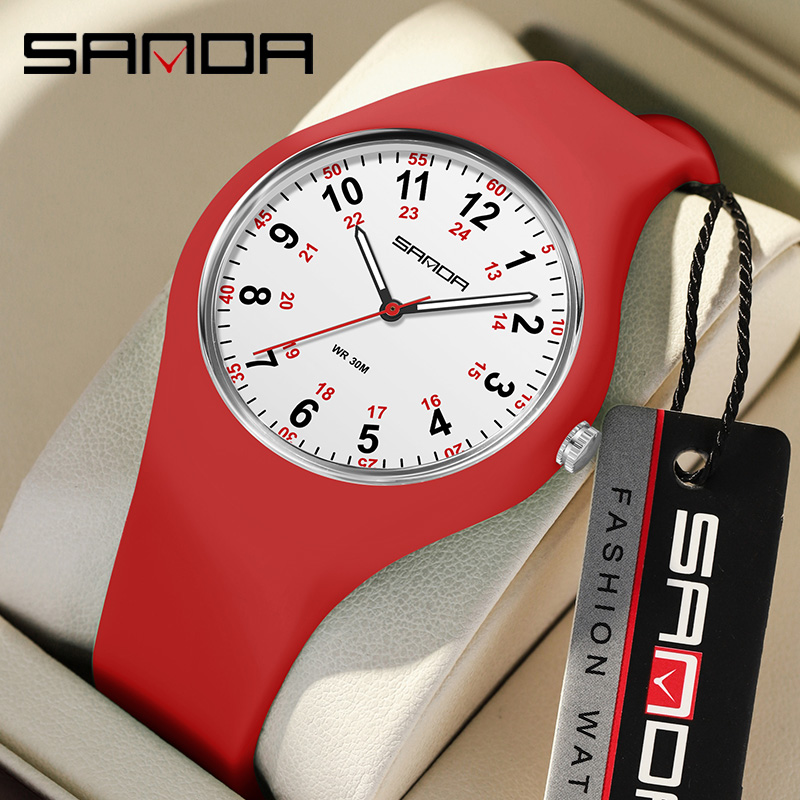 Outdoor Sport Watch - ساعة يد كوارتز نسائية من Sanda