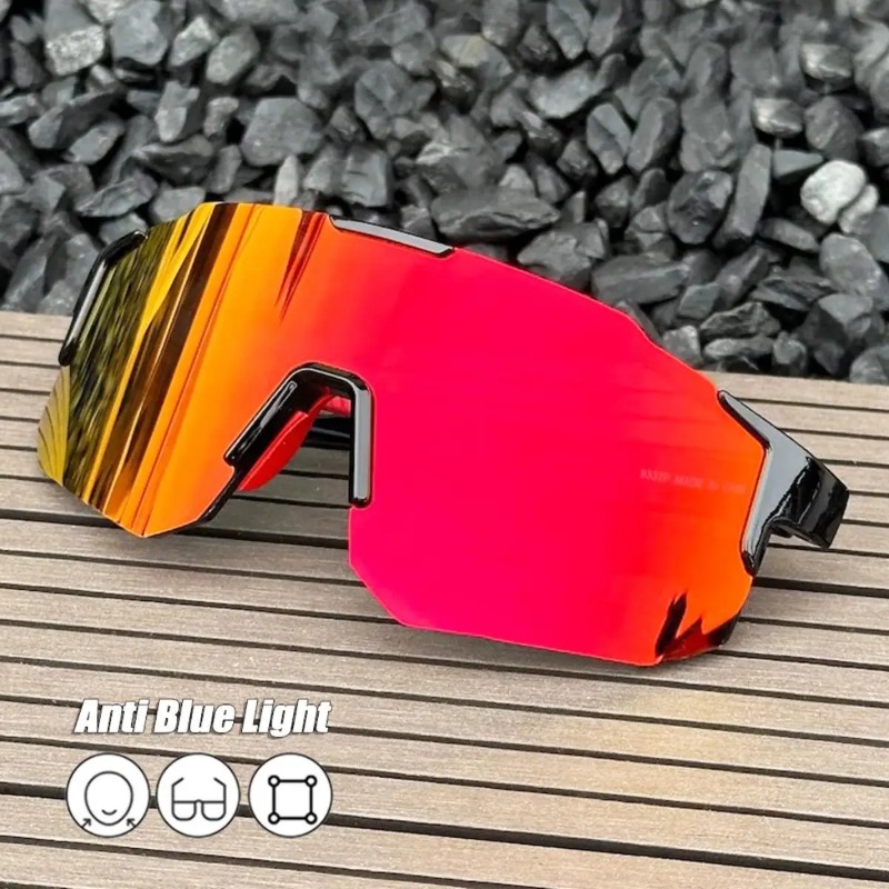 Outdoor Sport Glasses - نظارات شمسية مربعة للدراجات الهوائية بإطار