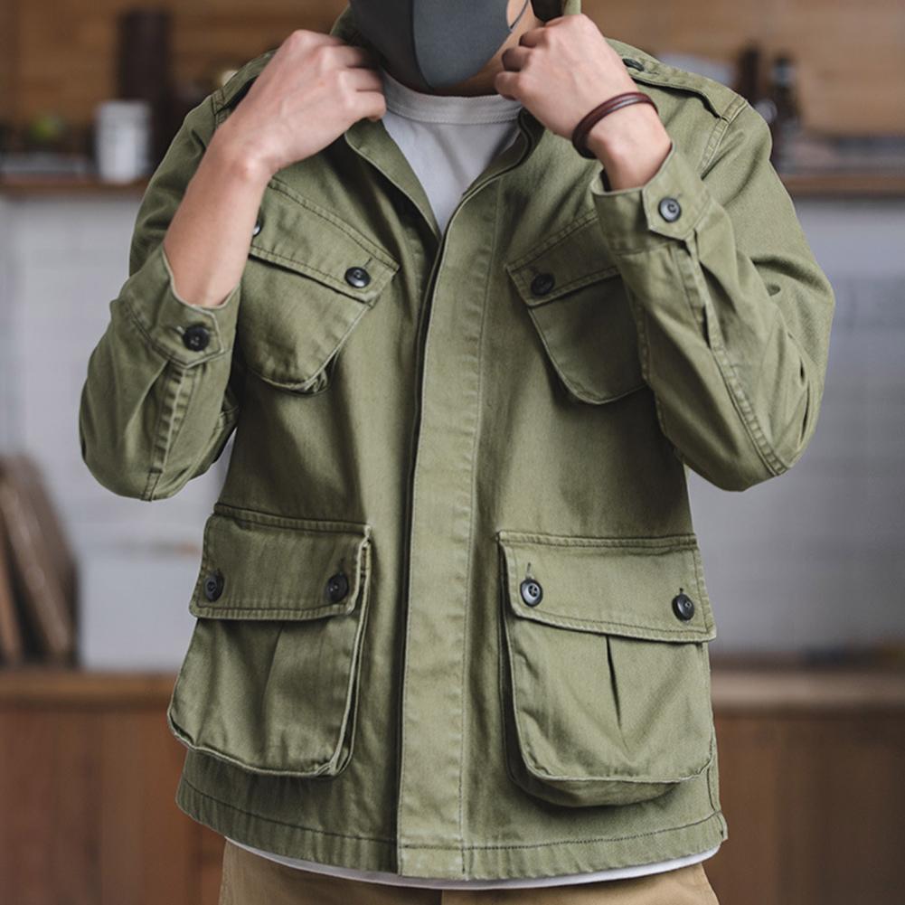 Outdoor Sport Waterproof Jacket - جاكيت رجالي بتصميم عملي متعدد الجيوب،