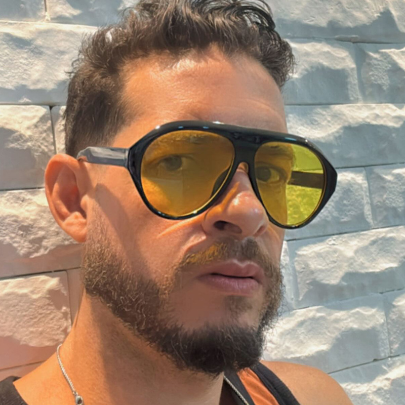 نظارات شمسية كبيرة الحجم بتصمي - مراجعة Outdoor Sport Glasses وسعره
