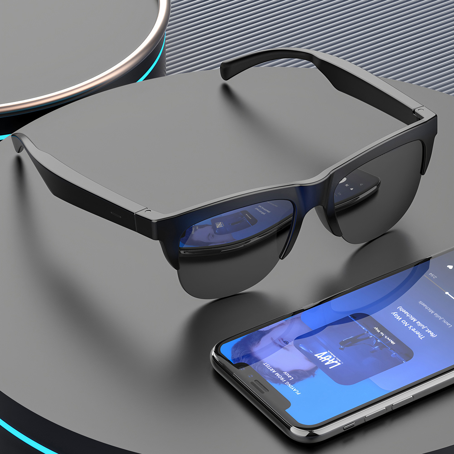 نظارات شمسية ذكية جديدة بتقنية - مراجعة Outdoor Sport Glasses وسعره