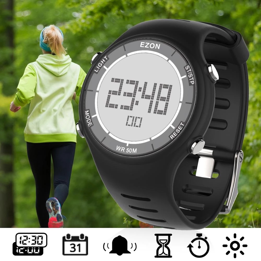 EZON موضة جديدة للمرأة ساعة ري - مراجعة Outdoor Sport Watch وسعره