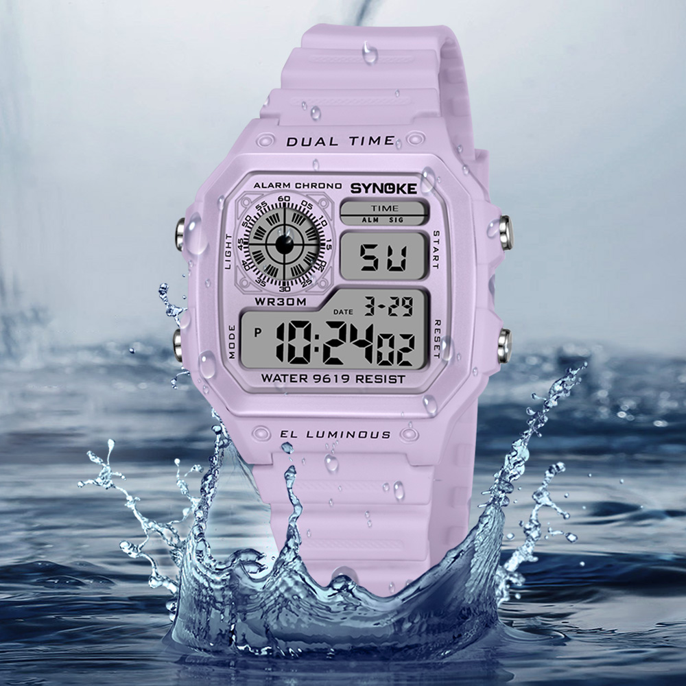 SYNOKE الساعات الرقمية سيدة ري - مراجعة Outdoor Sport Watch وسعره