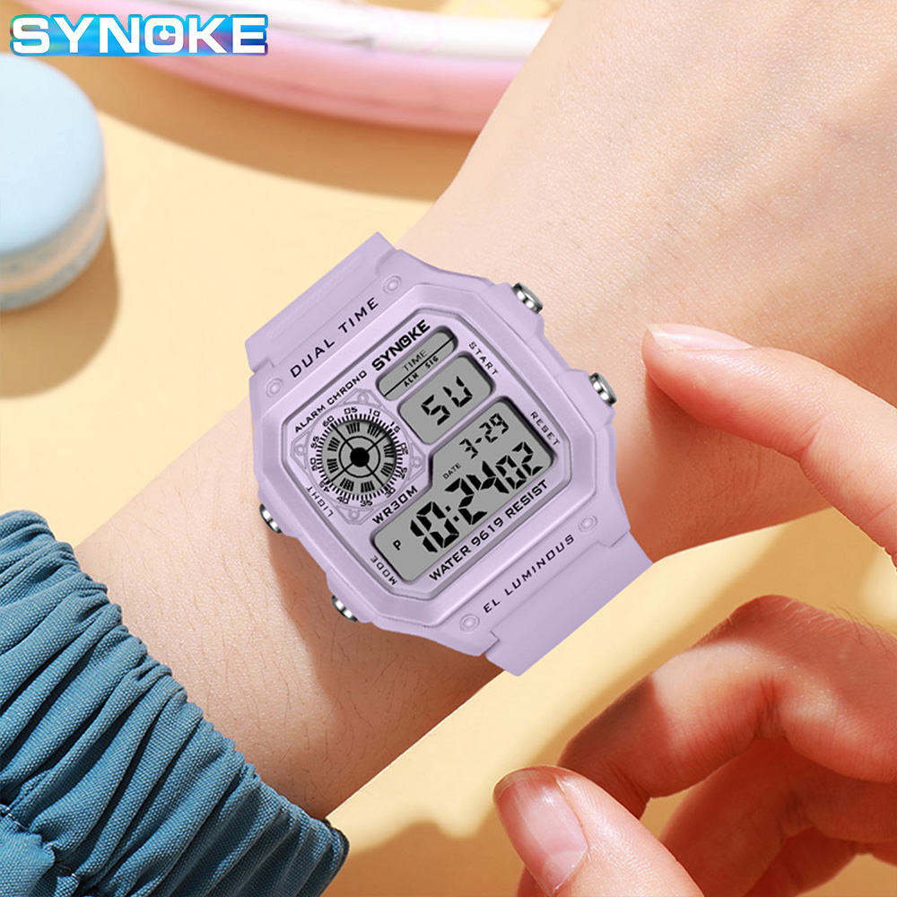 SYNOKE الساعات الرقمية سيدة ري - مراجعة Outdoor Sport Watch وسعره