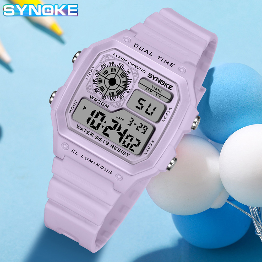 SYNOKE الساعات الرقمية سيدة ري - مراجعة Outdoor Sport Watch وسعره