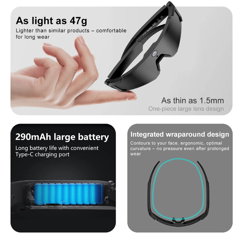 نظارات ذكية Mijia للدراجات مع  - مراجعة Outdoor Sport Glasses وسعره