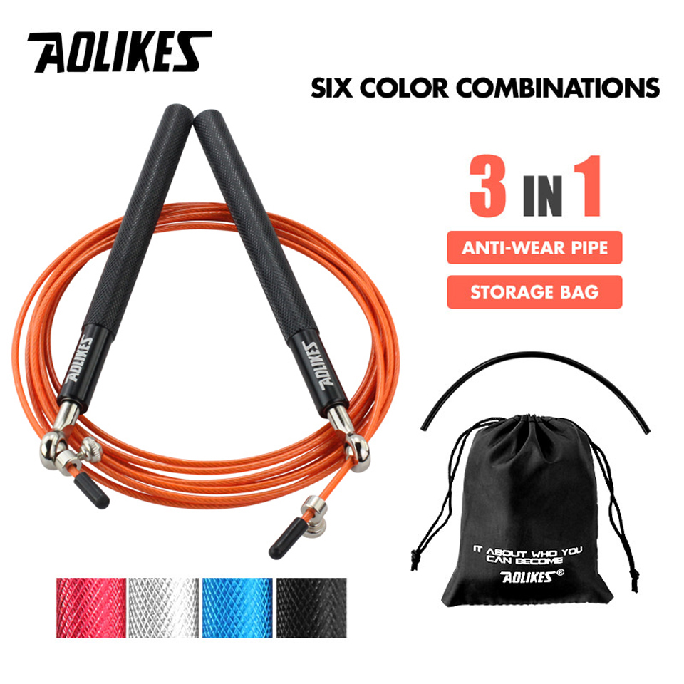 AOLIKES 1 قطعة حبل القفز السري - مراجعة Speed Skipping Rope وسعره
