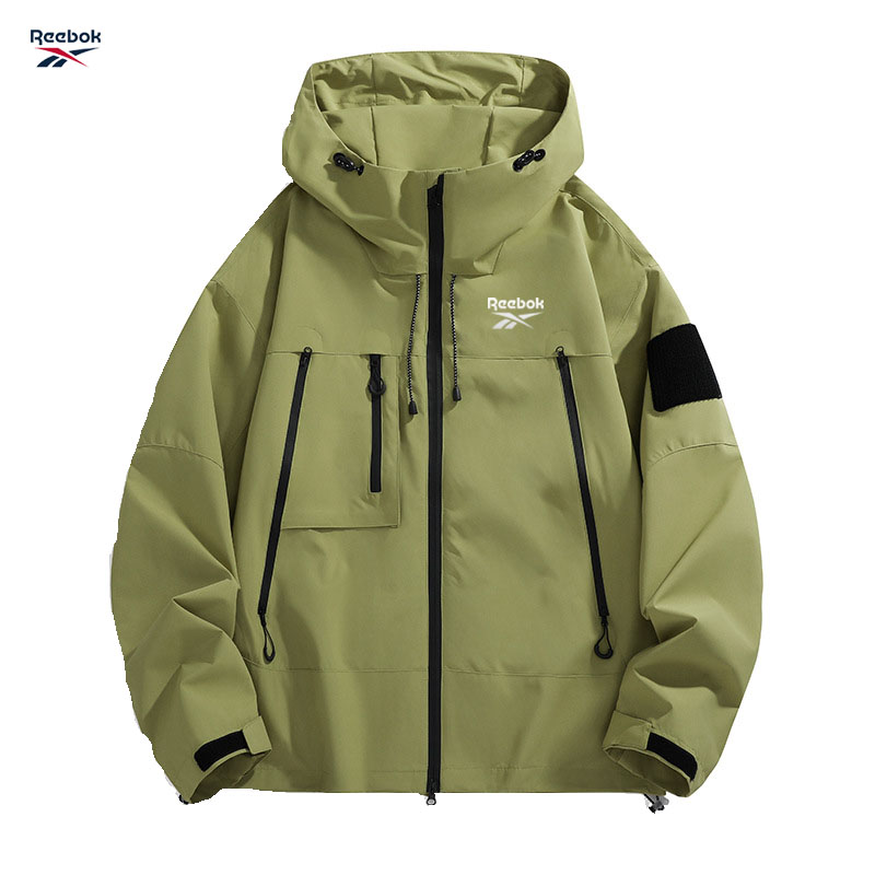 جاكيت ريبوك رجالي بغطاء رأس، أ - مراجعة Outdoor Sport Waterproof Jacket وسعره